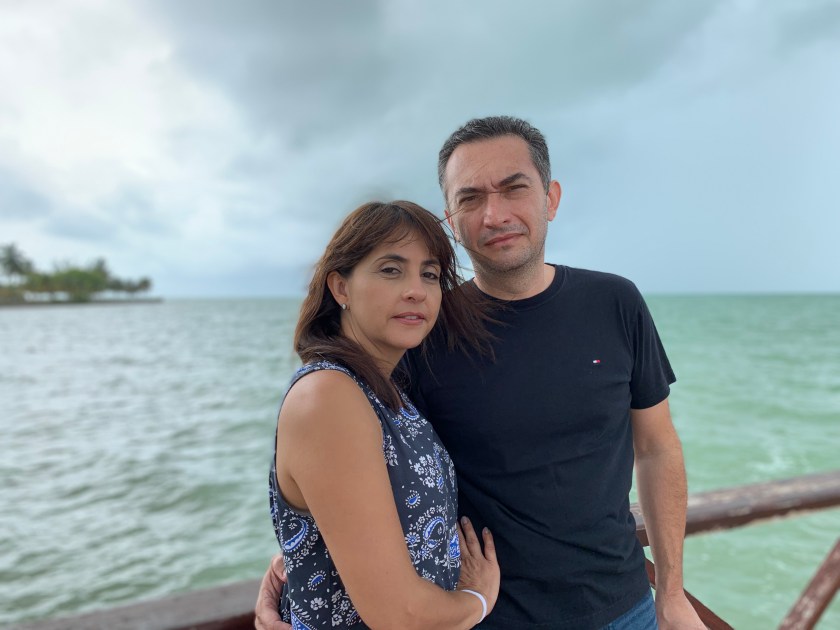 Karla Navarro y Héctor Rincón en Chetumal en 2019.